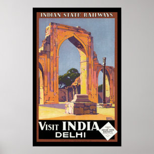 Poster Visit India - Delhi