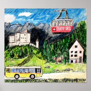 Poster Visite d'autobus