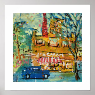 Poster Visite de la Glacerie Peinture / Artiste Larry Ler