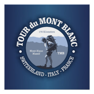Poster Visite du Mont Blanc