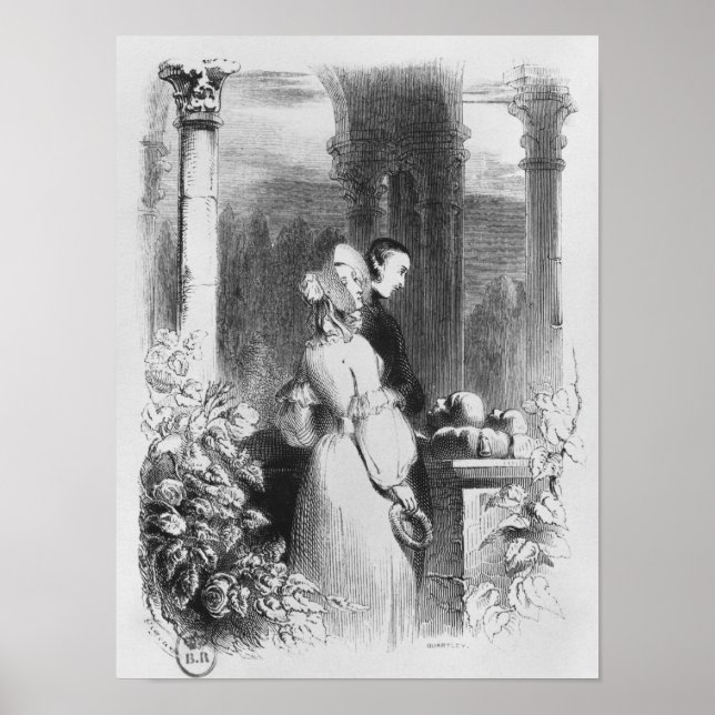 Poster Visite du tombeau d'Heloise et d'Abelard (Devant)