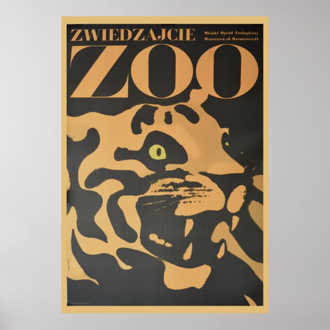Poster Visite vintage L'affiche Zoo Travel (Devant)
