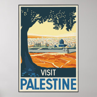 Poster Visite vintage Palestine