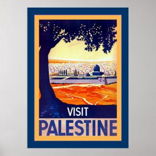 Poster Visiter la Palestine ~ Vintage voyage