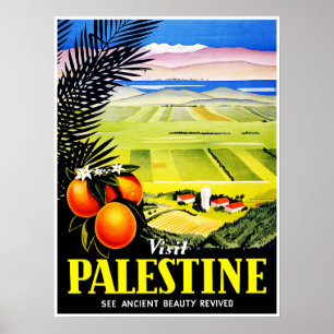 Poster Visiter la Palestine ~ Voir la beauté ancienne res