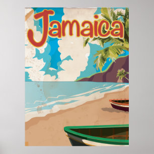 Poster Visiter l'affiche Vintage voyage de Jamaïque