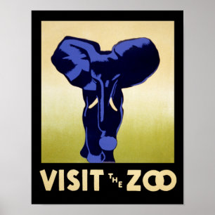 Poster Visiter Le Zoo