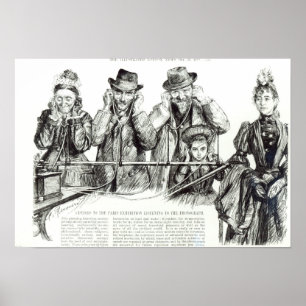 Poster Visiteurs à l'exposition de Paris