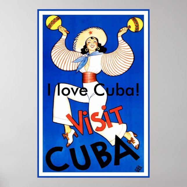 Poster Visitez Cuba ! (Devant)