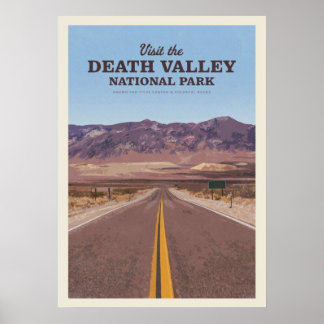 Poster Visitez le parc national de Death Valley