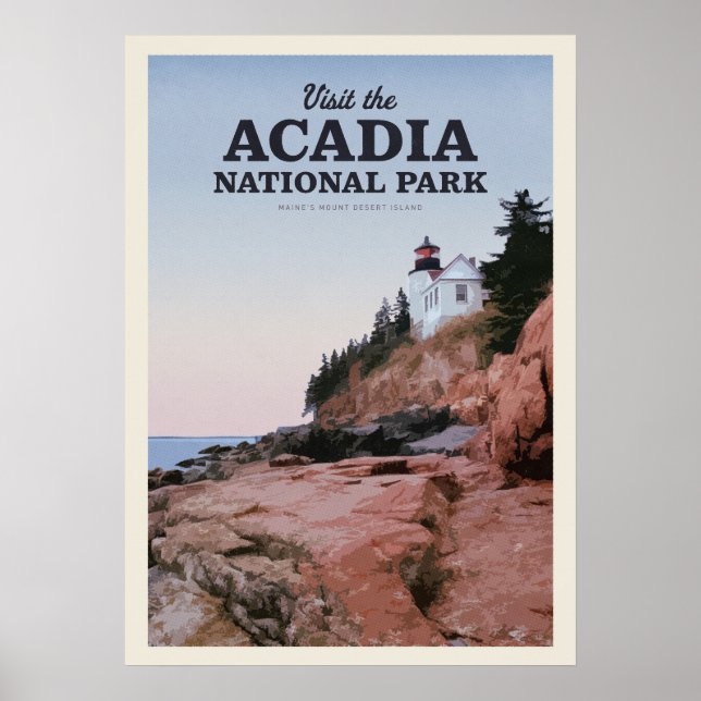 Poster Visitez le Parc national de l&#x27;Acadie (Devant)