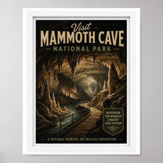Poster Visitez le parc national de Mammoth Cave Voyage Vi