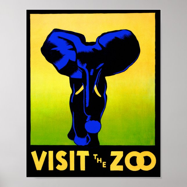 Poster Visitez Le Zoo ! ! (Devant)