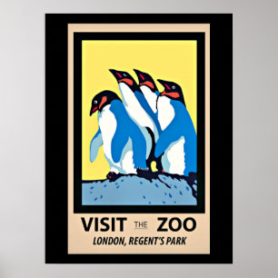 Poster Visitez le zoo de Londres, Regent's Park