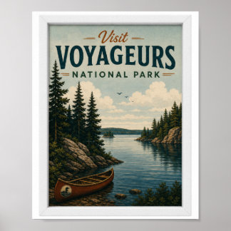 Poster Visitez Voyageurs National Park Voyage Vintage