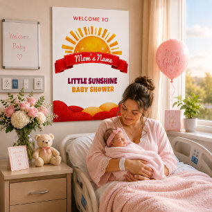Poster Visuel mural pour chambre de bébé au lever de sole