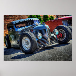 Poster Vitesse et Kustoms Dodge de vaudou