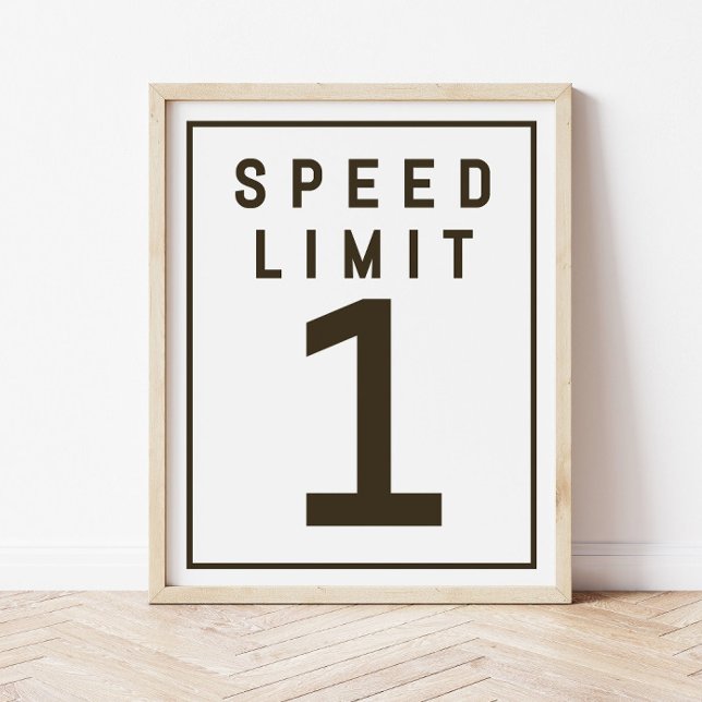 Poster Vitesse Limite 1 Signet Modèle Fast ONE Race Car A (Créateur téléchargé)