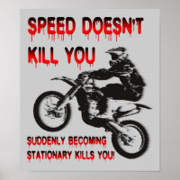 Vitesse ne tue pas Funny Dirt Bike Motocross