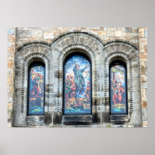 Poster Vitraux peintes Premier Paroisse Plymouth