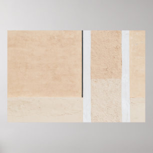 Poster Vitre encadrée en bois blanc