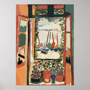Poster Vitre et vigne Abstrait
