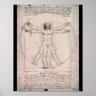 Poster Vitruvian ManVitruvian Man, Leonardo da Vinci