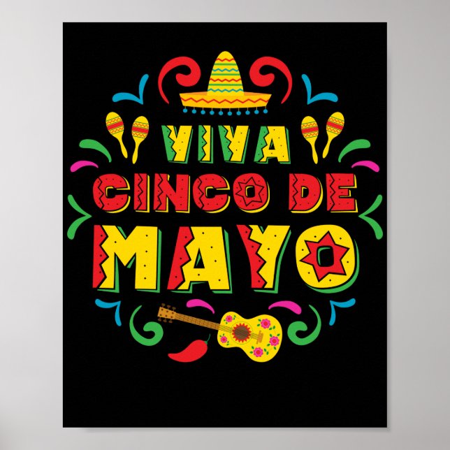 Poster Viva Cinco De Mayo Cinco De Mayo (Devant)