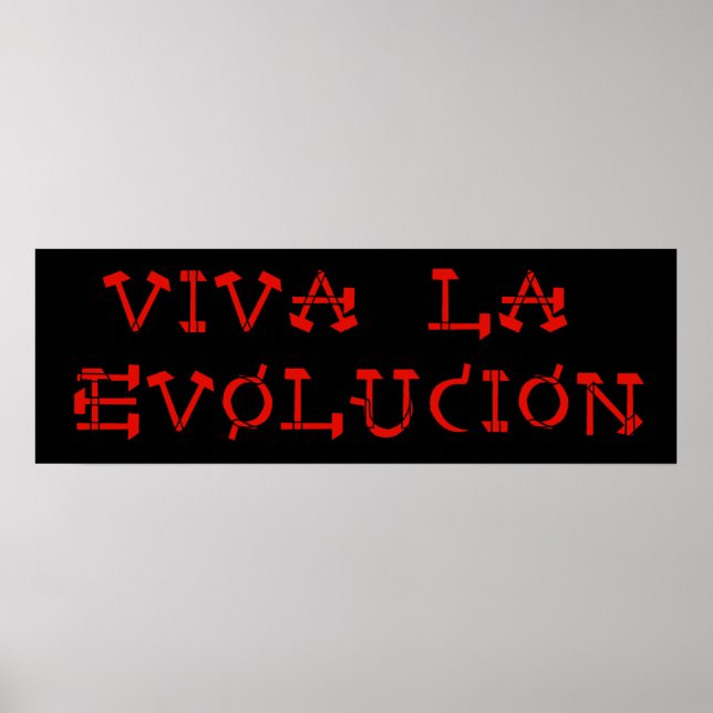 Poster Viva La Evolucion (Devant)