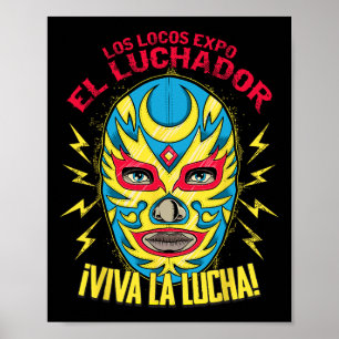 Poster Viva La Lucha Mexico Black Women Cinco De Mayo Mex
