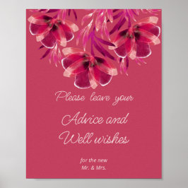 Poster Viva Magenta, Floral Conseils et Bien-être