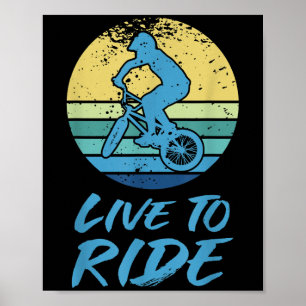 Poster Vivant Pour Faire Du Vélo Bmx Équitation Motocross