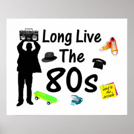 Poster Vive la culture des années 80