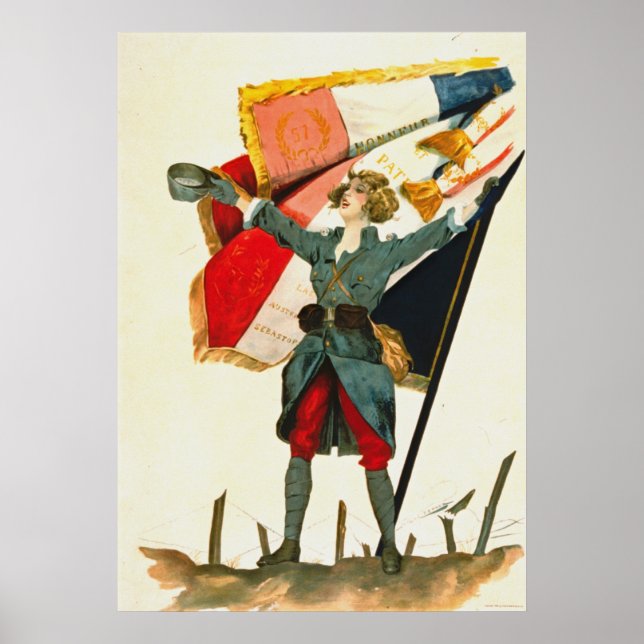 Poster Vive la France 1918 (Devant)