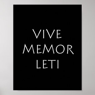 Poster Vive la lettre de la mémoire