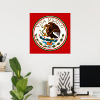 Vive le Mexique Icône du drapeau mexicain avec tex