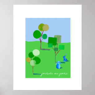 Poster Vive les lapins, jour de parc