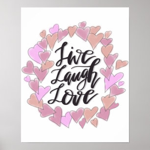 Poster Vivent l'amour de rire