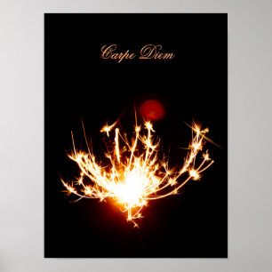 Poster Vivez votre vie étincelante comme un feu d'artific