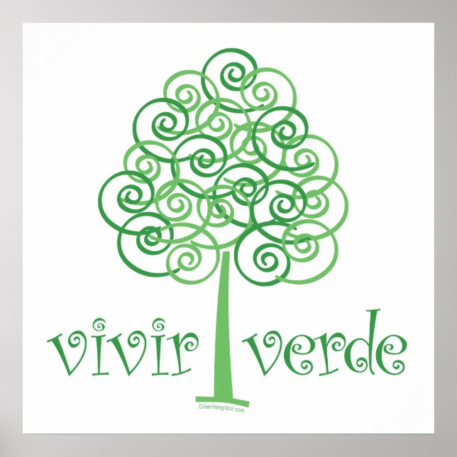 Poster Vivir Verde (Devant)
