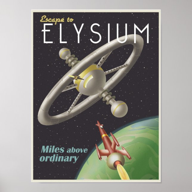 Poster Vivre dans une station spatiale (Devant)