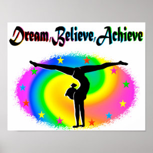 POSTER VIVRE MON RÊVE DE GYMNASTIQUE