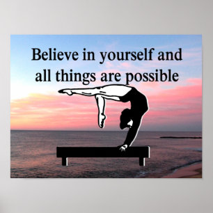 POSTER VIVRE MON RÊVE DE GYMNASTIQUE