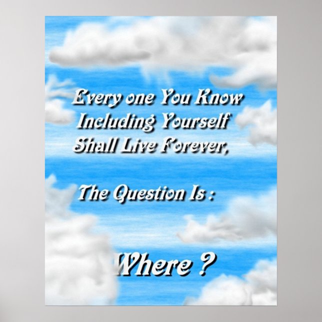 Poster Vivre pour toujours (Devant)