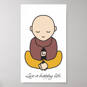 Poster Vivre une vie heureuse