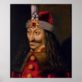 Poster Vlad tepes Vaccin Voivode portrait Dracula histor