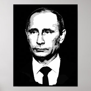 Poster Vladamir Poutine face