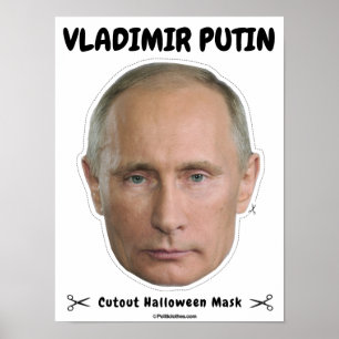 Poster Vladimir Poutine Masque d'Halloween