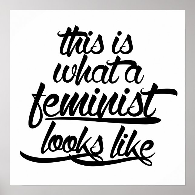 Poster Voici à quoi ressemble un féministe (Devant)