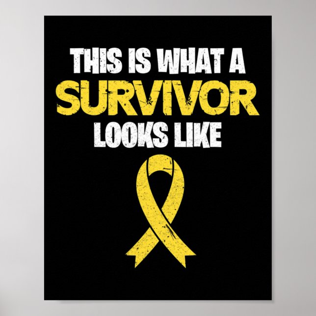 Poster Voici À Quoi Ressemble Une Survivante En Cance D'E (Devant)